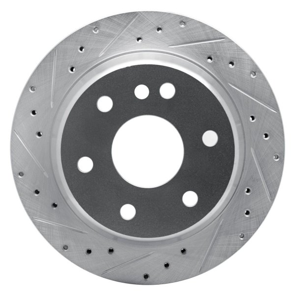 R1 Concepts® - eLINE™ Drilled and Slotted 1-Piece Rear Brake Rotor