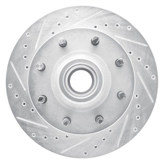 R1 Concepts® - eLINE™ Drilled and Slotted 1-Piece Front Driver Side Brake Rotor