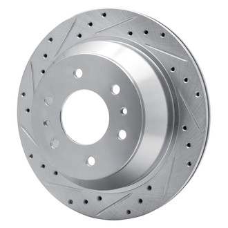 R1 Concepts® - eLINE™ Drilled and Slotted 1-Piece Rear Driver Side Brake Rotor