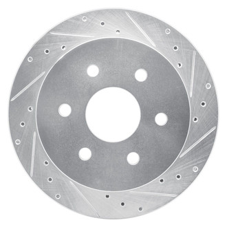 R1 Concepts® - eLINE™ Drilled and Slotted 1-Piece Rear Passenger Side Brake Rotor