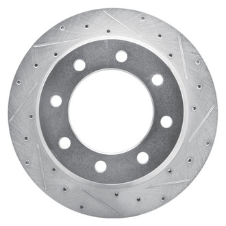 R1 Concepts® - eLINE™ Drilled and Slotted 1-Piece Rear Passenger Side Brake Rotor