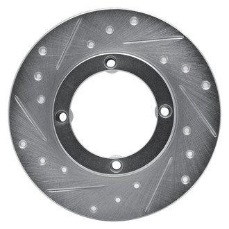 R1 Concepts® - eLINE™ Drilled and Slotted 1-Piece Front Driver Side Brake Rotor