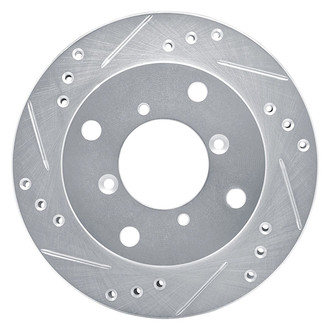 R1 Concepts® - eLINE™ Drilled and Slotted 1-Piece Front Driver Side Brake Rotor