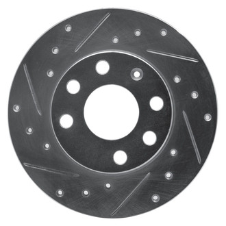 R1 Concepts® - eLINE™ Drilled and Slotted 1-Piece Front Driver Side Brake Rotor