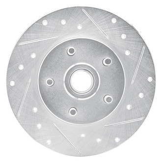 R1 Concepts® - eLINE™ Drilled and Slotted 1-Piece Front Passenger Side Brake Rotor