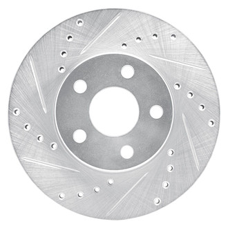 R1 Concepts® - eLINE™ Drilled and Slotted 1-Piece Front Driver Side Brake Rotor