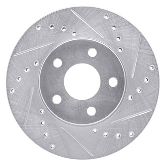 R1 Concepts® - eLINE™ Drilled and Slotted 1-Piece Front Passenger Side Brake Rotor