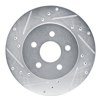 R1 Concepts® - eLINE™ Drilled and Slotted 1-Piece Front Driver Side Brake Rotor