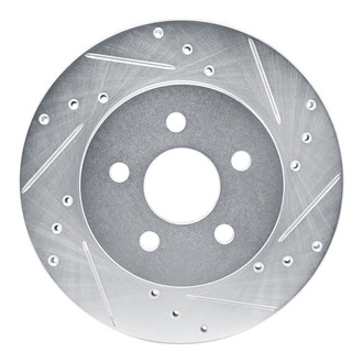 R1 Concepts® - eLINE™ Drilled and Slotted 1-Piece Front Passenger Side Brake Rotor