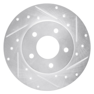 R1 Concepts® - eLINE™ Drilled and Slotted 1-Piece Rear Passenger Side Brake Rotor