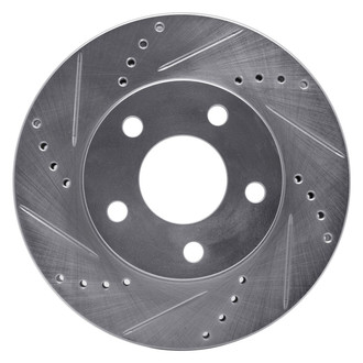 R1 Concepts® - eLINE™ Drilled and Slotted 1-Piece Front Driver Side Brake Rotor