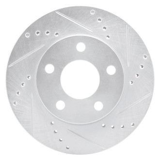 R1 Concepts® - eLINE™ Drilled and Slotted 1-Piece Front Passenger Side Brake Rotor