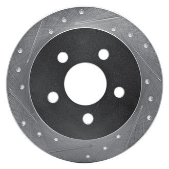R1 Concepts® - eLINE™ Drilled and Slotted 1-Piece Rear Driver Side Brake Rotor