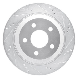R1 Concepts® - eLINE™ Drilled and Slotted 1-Piece Rear Passenger Side Brake Rotor