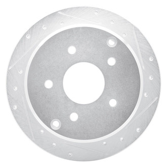 R1 Concepts® - eLINE™ Drilled and Slotted 1-Piece Rear Passenger Side Brake Rotor