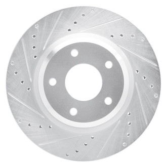 R1 Concepts® - eLINE™ Drilled and Slotted 1-Piece Front Driver Side Brake Rotor