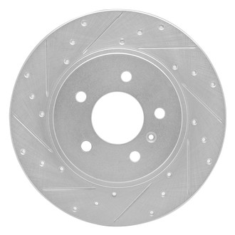 R1 Concepts® - eLINE™ Drilled and Slotted 1-Piece Rear Driver Side Brake Rotor