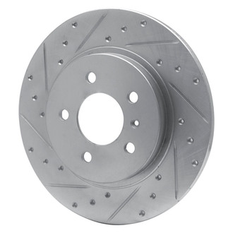 R1 Concepts® - eLINE™ Drilled and Slotted 1-Piece Rear Driver Side Brake Rotor