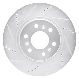 R1 Concepts® - eLINE™ Drilled and Slotted 1-Piece Front Driver Side Brake Rotor