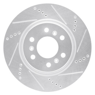 R1 Concepts® - eLINE™ Drilled and Slotted 1-Piece Front Passenger Side Brake Rotor
