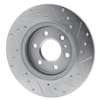 R1 Concepts® - eLINE™ Drilled and Slotted 1-Piece Rear Driver Side Brake Rotor
