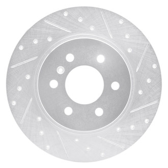 R1 Concepts® - eLINE™ Drilled and Slotted 1-Piece Rear Passenger Side Brake Rotor