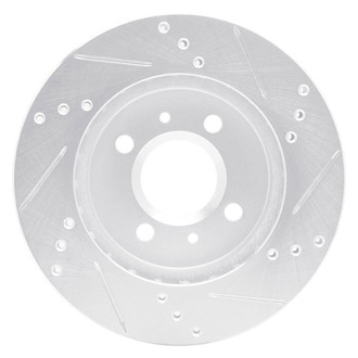 R1 Concepts® - eLINE™ Drilled and Slotted 1-Piece Front Driver Side Brake Rotor