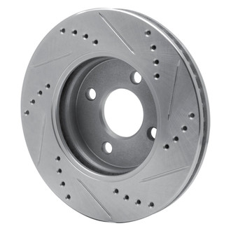 R1 Concepts® - eLINE™ Drilled and Slotted 1-Piece Front Driver Side Brake Rotor