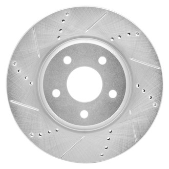 R1 Concepts® - eLINE™ Drilled and Slotted 1-Piece Front Driver Side Brake Rotor