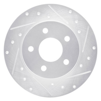 R1 Concepts® - eLINE™ Drilled and Slotted 1-Piece Rear Passenger Side Brake Rotor