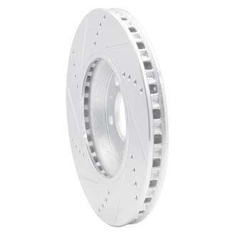 R1 Concepts® - eLINE™ Drilled and Slotted 1-Piece Front Passenger Side Brake Rotor