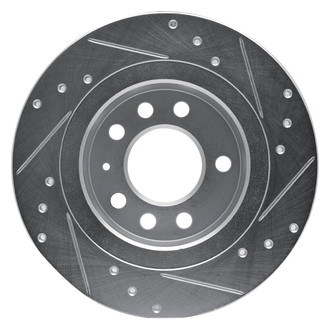 R1 Concepts® - eLINE™ Drilled and Slotted 1-Piece Rear Driver Side Brake Rotor