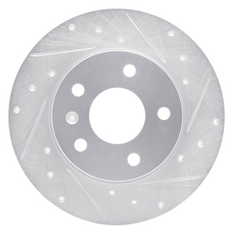 R1 Concepts® - eLINE™ Drilled and Slotted 1-Piece Rear Passenger Side Brake Rotor