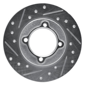 R1 Concepts® - eLINE™ Drilled and Slotted 1-Piece Front Driver Side Brake Rotor