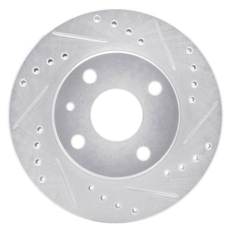 R1 Concepts® - eLINE™ Drilled and Slotted 1-Piece Front Driver Side Brake Rotor