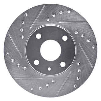 R1 Concepts® - eLINE™ Drilled and Slotted 1-Piece Front Driver Side Brake Rotor