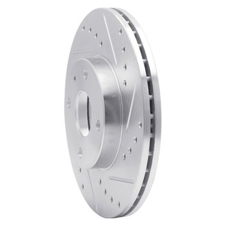 R1 Concepts® - eLINE™ Drilled and Slotted 1-Piece Front Passenger Side Brake Rotor