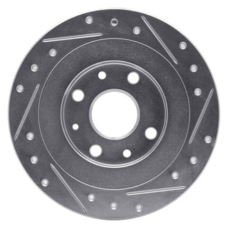 R1 Concepts® - eLINE™ Drilled and Slotted 1-Piece Rear Driver Side Brake Rotor