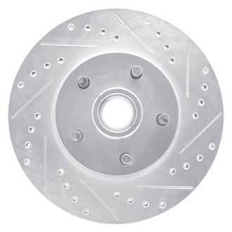 R1 Concepts® - eLINE™ Drilled and Slotted 1-Piece Front Passenger Side Brake Rotor