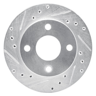 R1 Concepts® - eLINE™ Drilled and Slotted 1-Piece Front Driver Side Brake Rotor