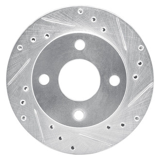 R1 Concepts® - eLINE™ Drilled and Slotted 1-Piece Front Passenger Side Brake Rotor