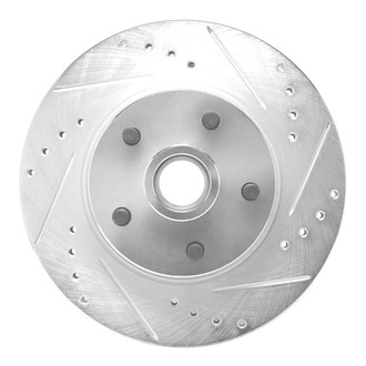R1 Concepts® - eLINE™ Drilled and Slotted 1-Piece Front Passenger Side Brake Rotor