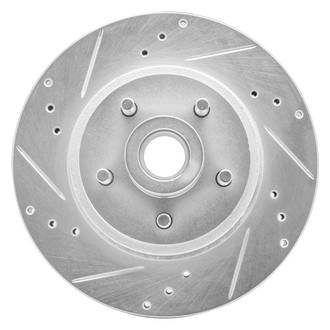 R1 Concepts® - eLINE™ Drilled and Slotted 1-Piece Front Driver Side Brake Rotor