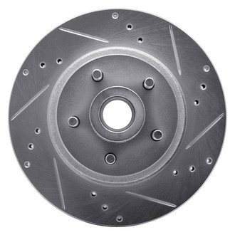 R1 Concepts® - eLINE™ Drilled and Slotted 1-Piece Front Passenger Side Brake Rotor