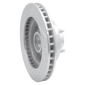 R1 Concepts® - eLINE™ Drilled and Slotted 1-Piece Front Passenger Side Brake Rotor