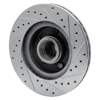 R1 Concepts® - eLINE™ Drilled and Slotted 1-Piece Front Driver Side Brake Rotor