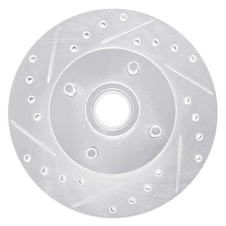 R1 Concepts® - eLINE™ Drilled and Slotted 1-Piece Front Driver Side Brake Rotor