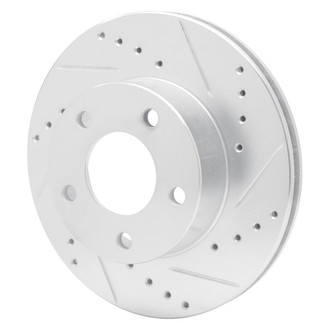 R1 Concepts® - eLINE™ Drilled and Slotted 1-Piece Rear Passenger Side Brake Rotor