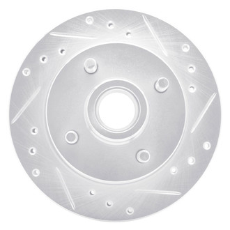 R1 Concepts® - eLINE™ Drilled and Slotted 1-Piece Front Passenger Side Brake Rotor