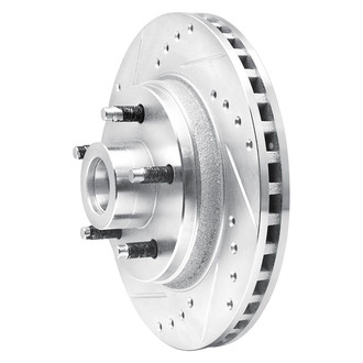 R1 Concepts® - eLINE™ Drilled and Slotted 1-Piece Front Driver Side Brake Rotor